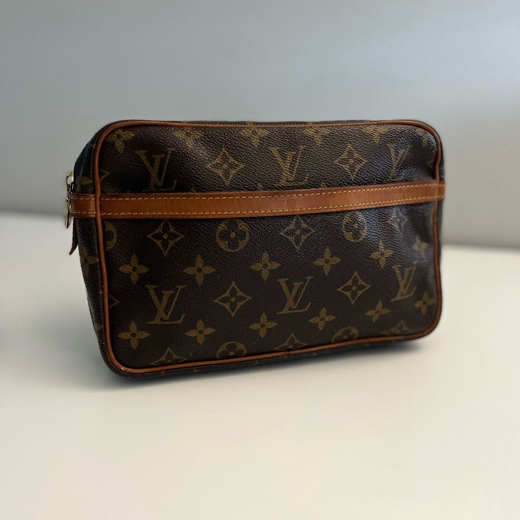 Louis Vuitton Monogram Compiegne 23 Toiletry Clutch Pouch Bag